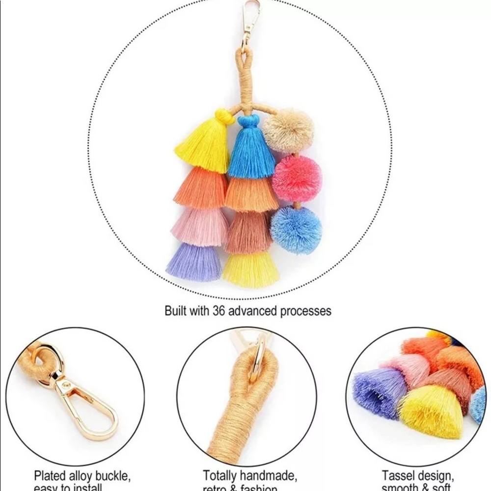 High quality multicolored everything tassel - Picture 6 of 6